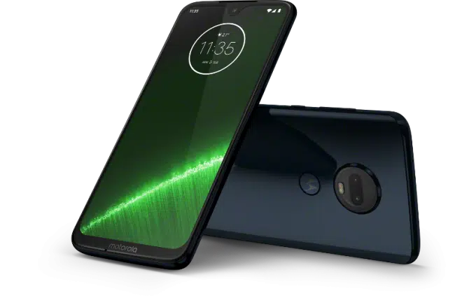 Moto G7 Plus frontal y trasera