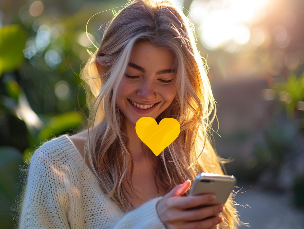cœur jaune